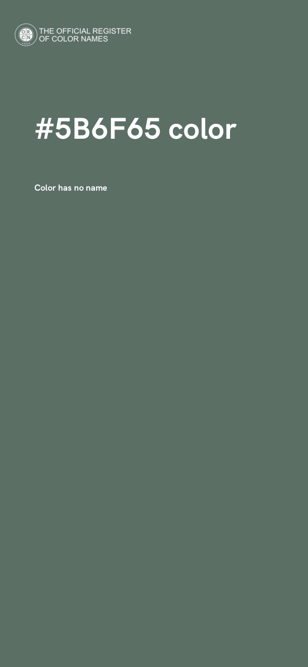 #5B6F65 color image