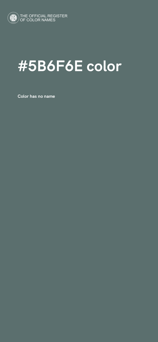 #5B6F6E color image