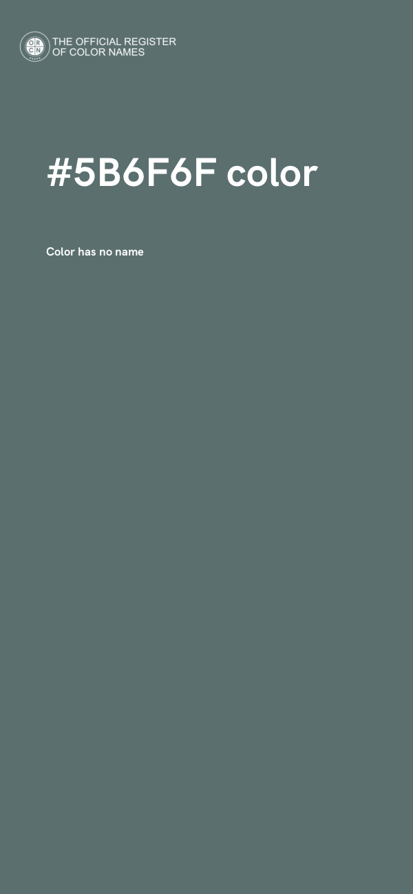 #5B6F6F color image