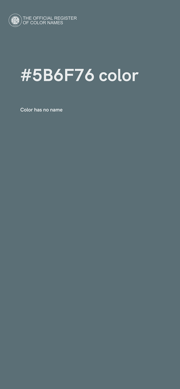 #5B6F76 color image