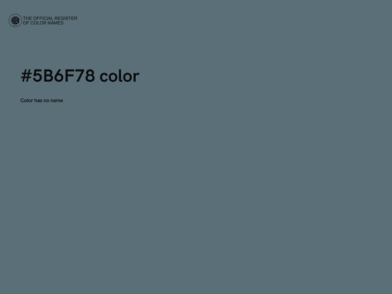 #5B6F78 color image