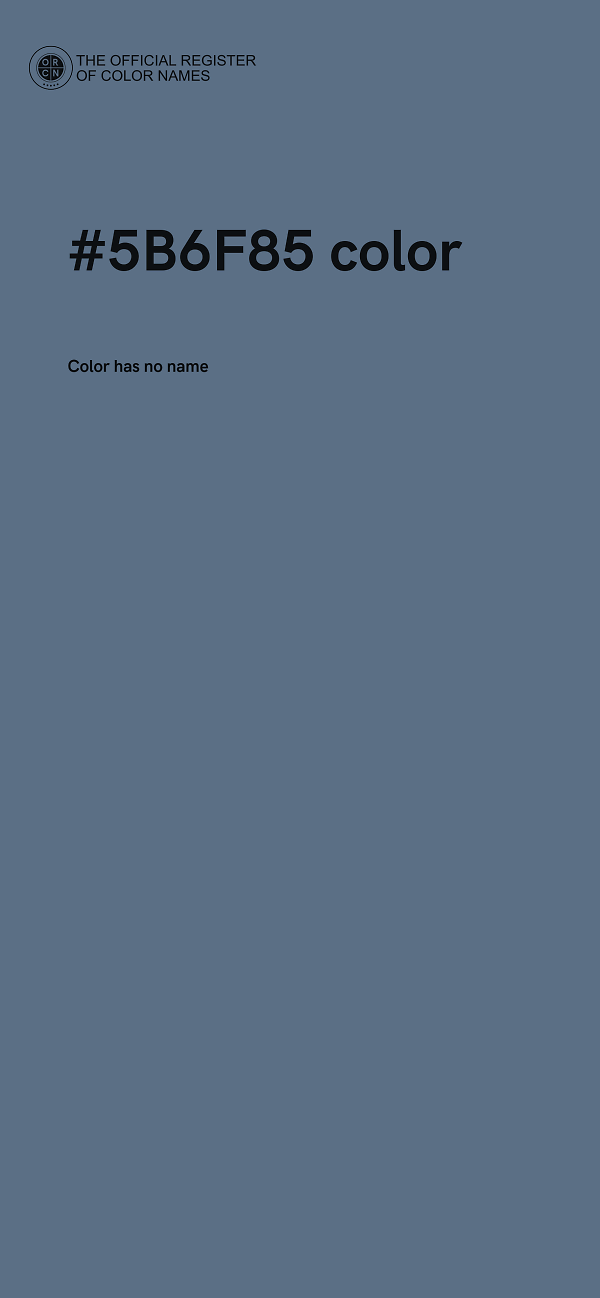 #5B6F85 color image
