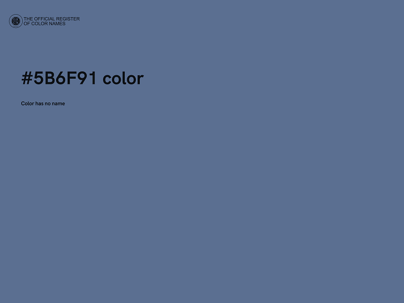 #5B6F91 color image