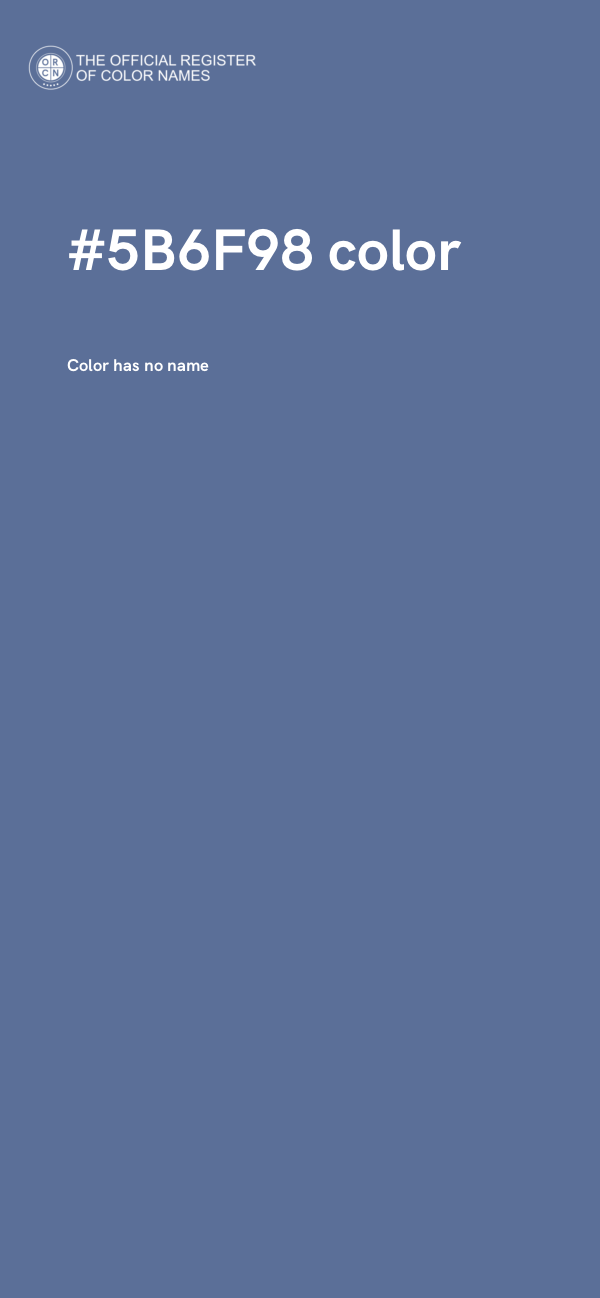 #5B6F98 color image
