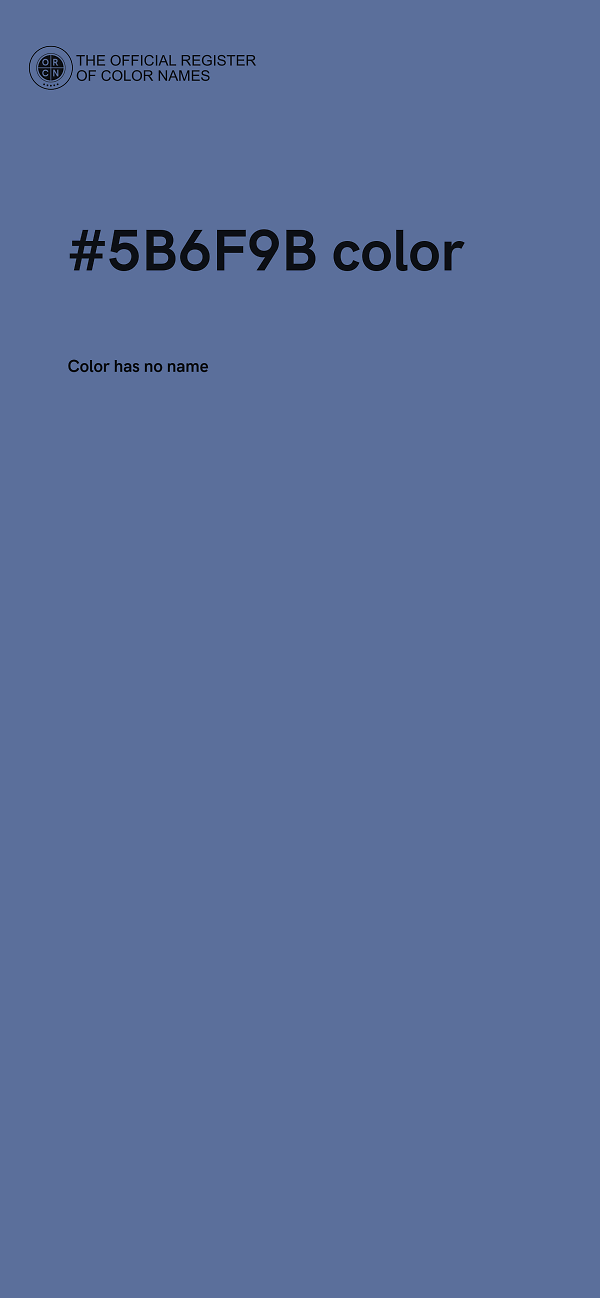 #5B6F9B color image
