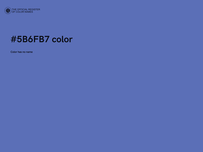 #5B6FB7 color image