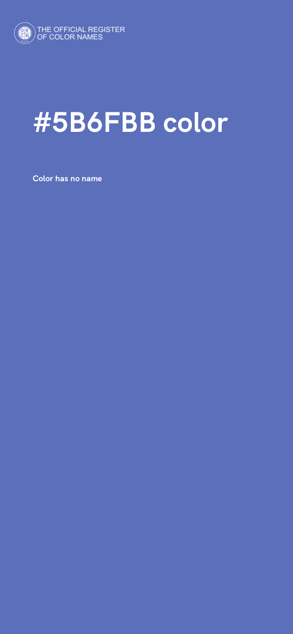 #5B6FBB color image
