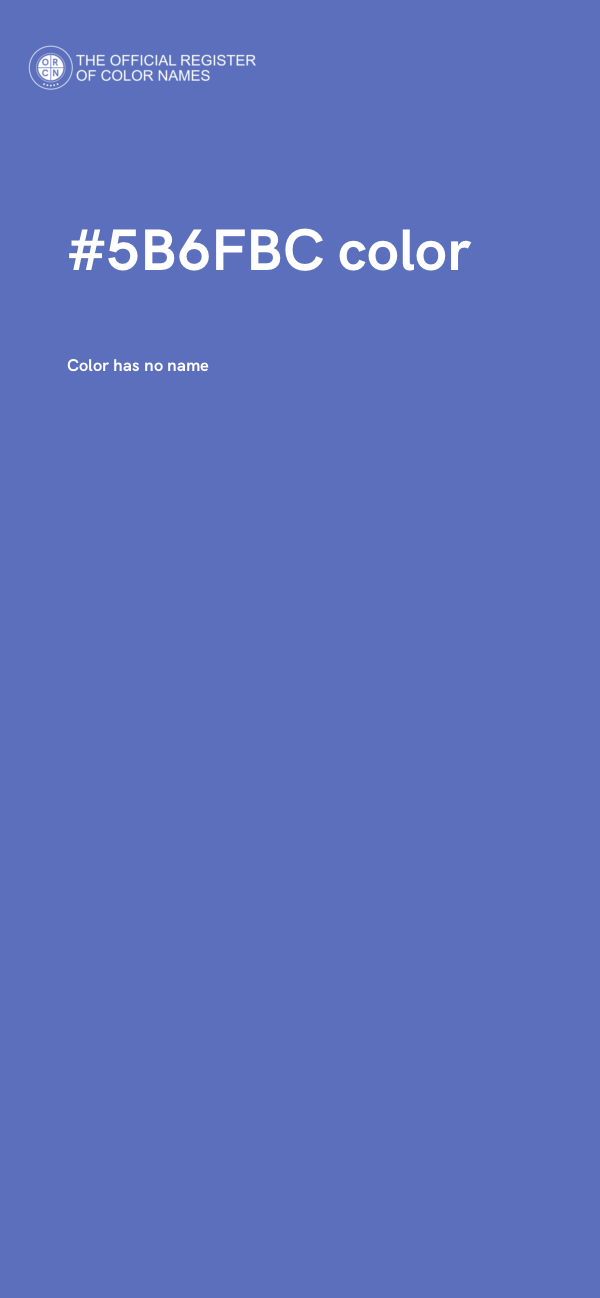 #5B6FBC color image