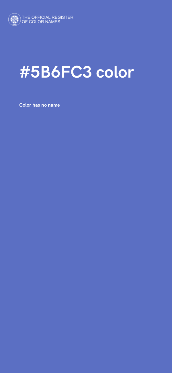 #5B6FC3 color image