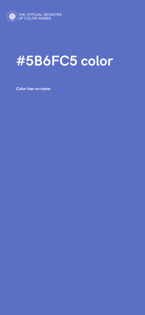 #5B6FC5 color image