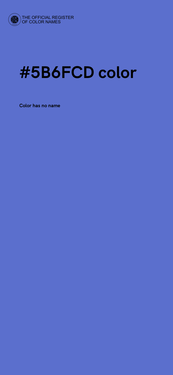 #5B6FCD color image