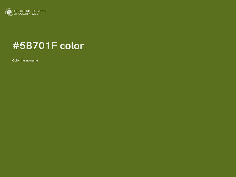 #5B701F color image