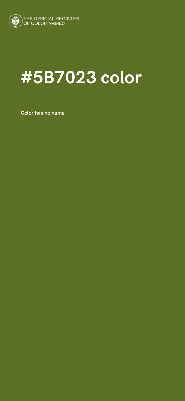 #5B7023 color image