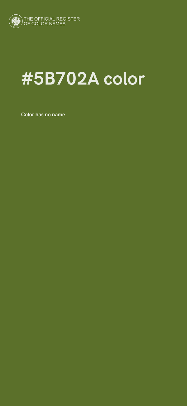 #5B702A color image
