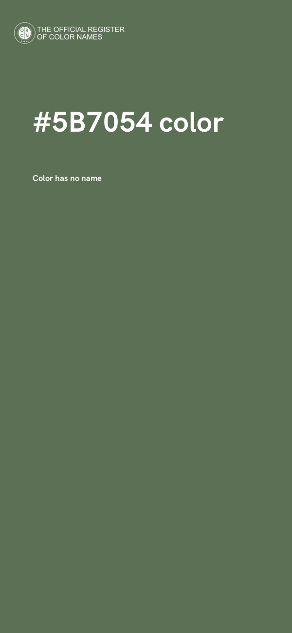 #5B7054 color image