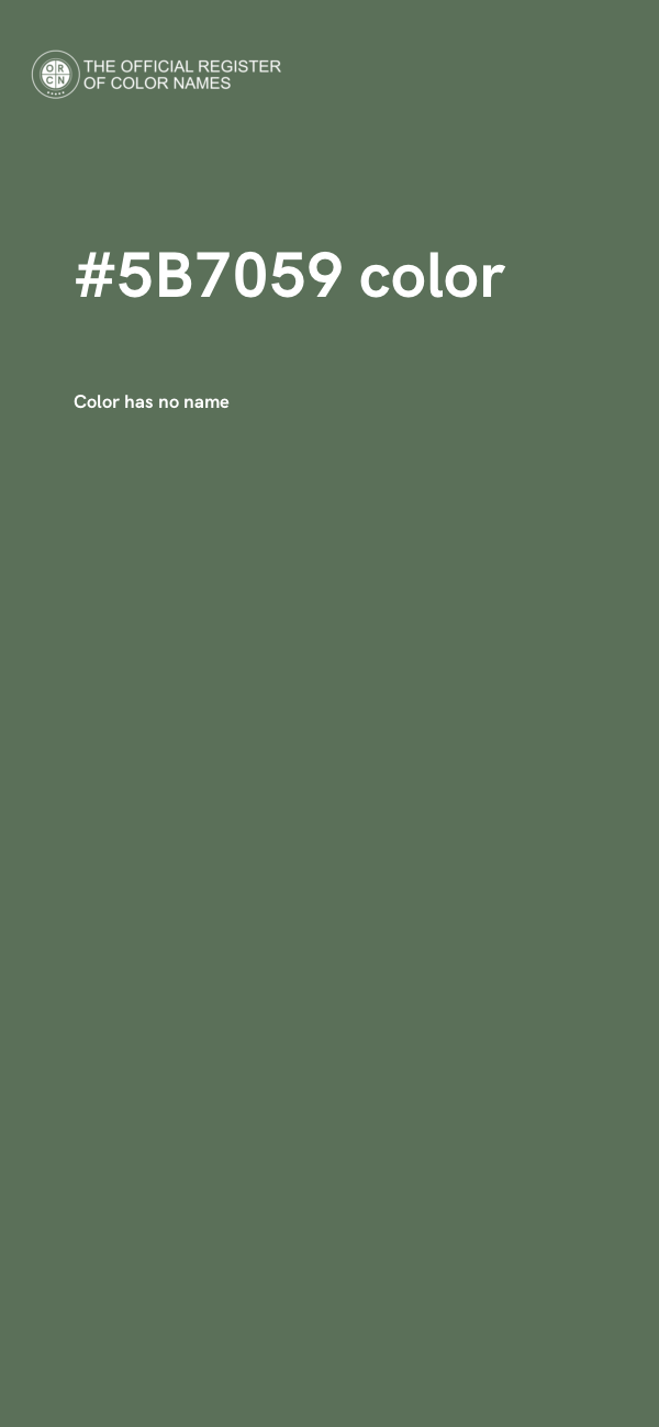 #5B7059 color image