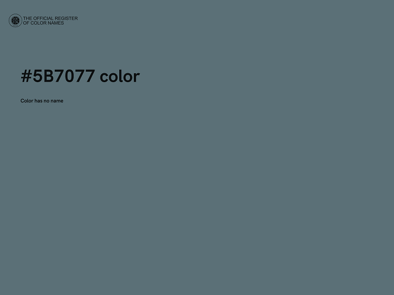 #5B7077 color image