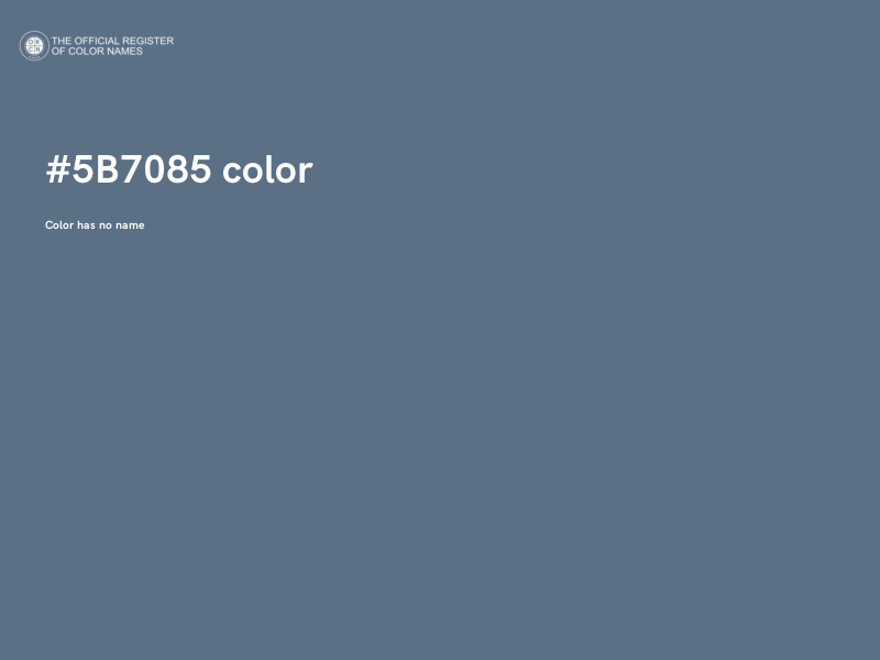 #5B7085 color image