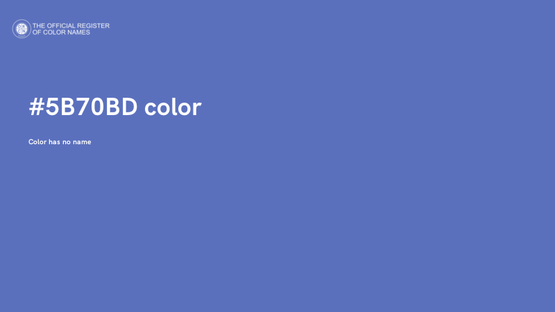 #5B70BD color image