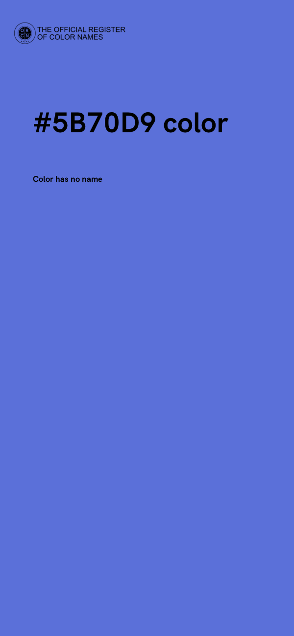 #5B70D9 color image