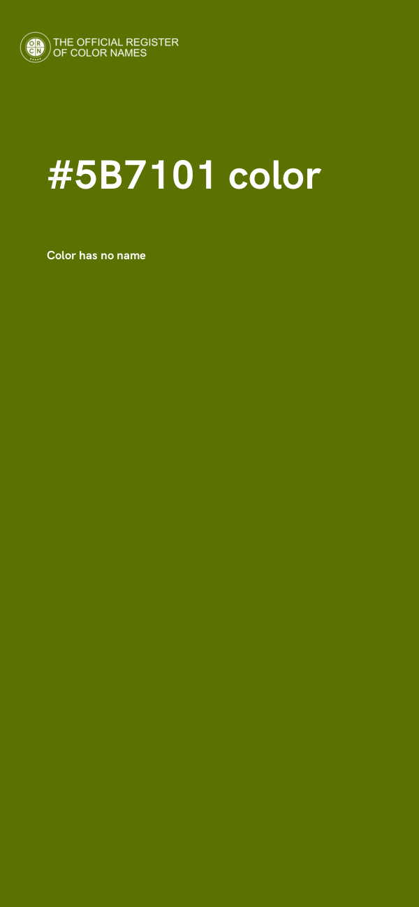 #5B7101 color image