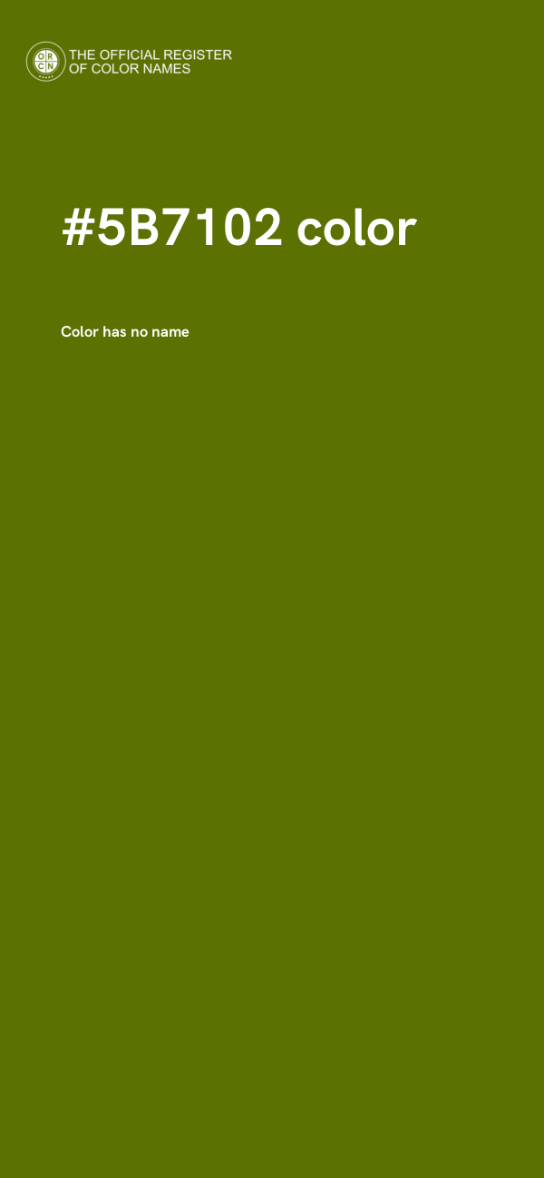 #5B7102 color image