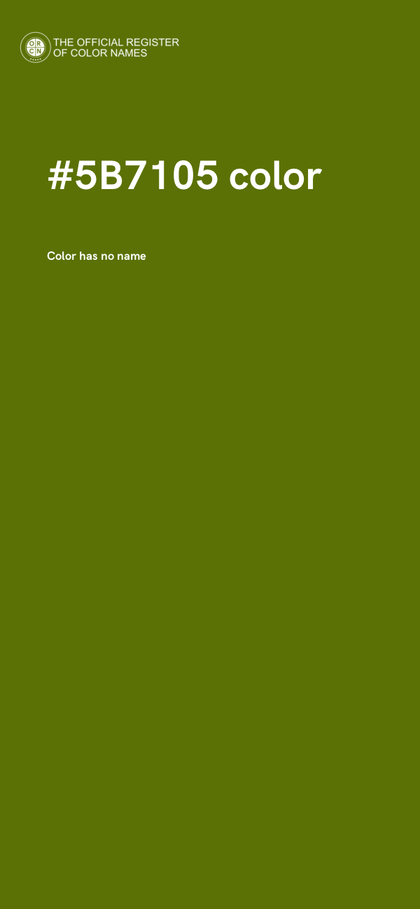 #5B7105 color image