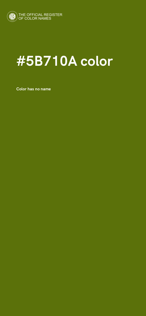 #5B710A color image