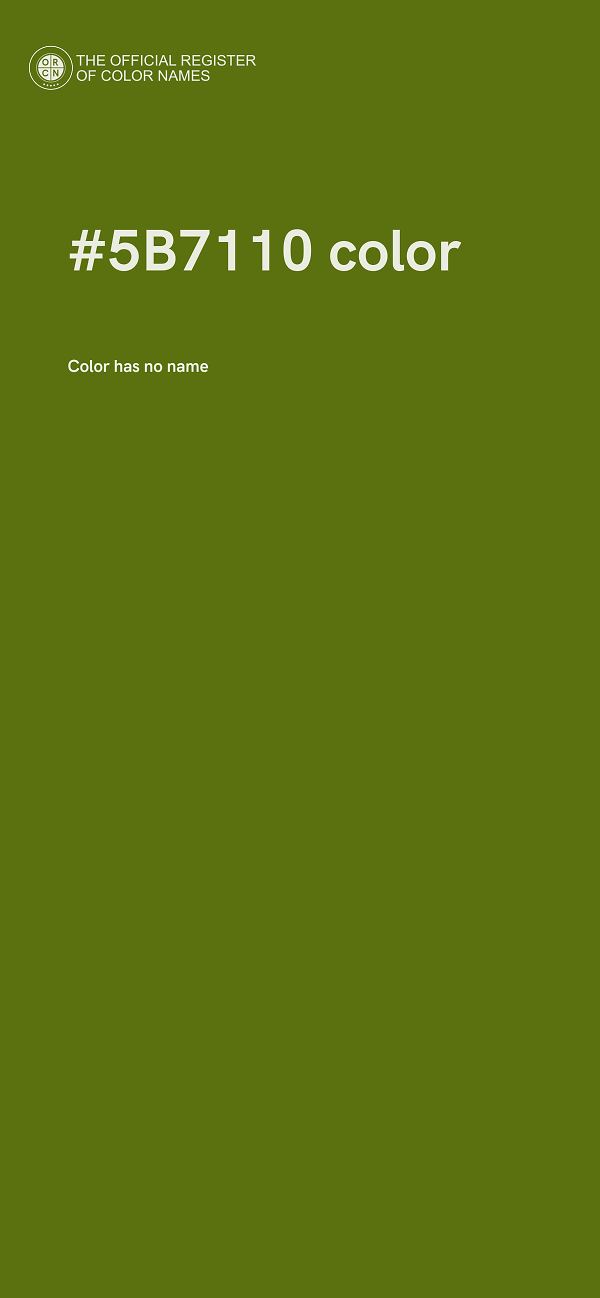#5B7110 color image
