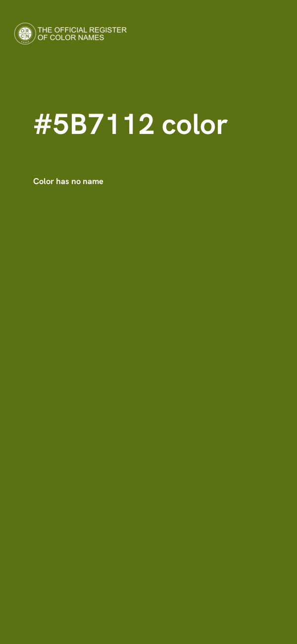 #5B7112 color image