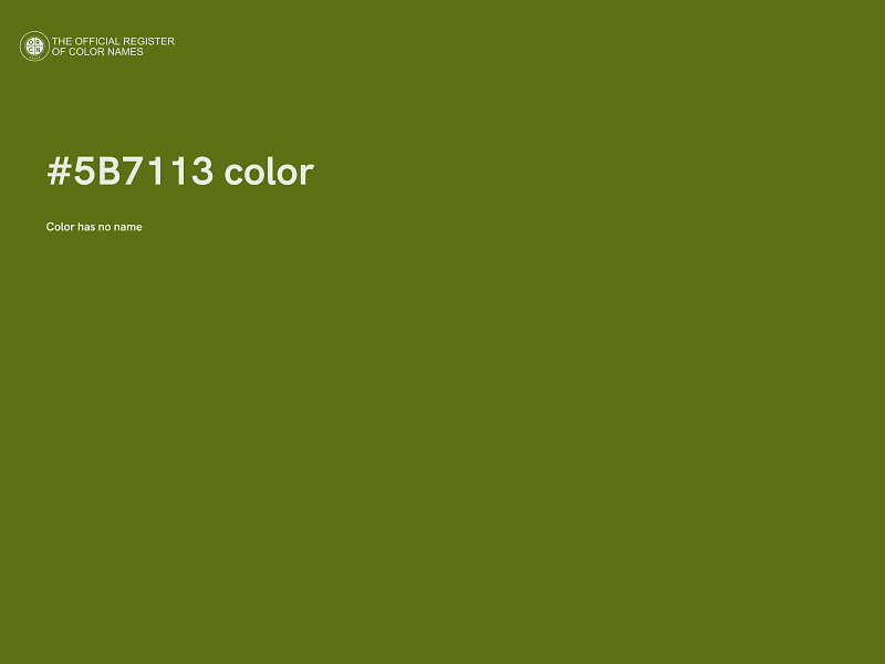 #5B7113 color image