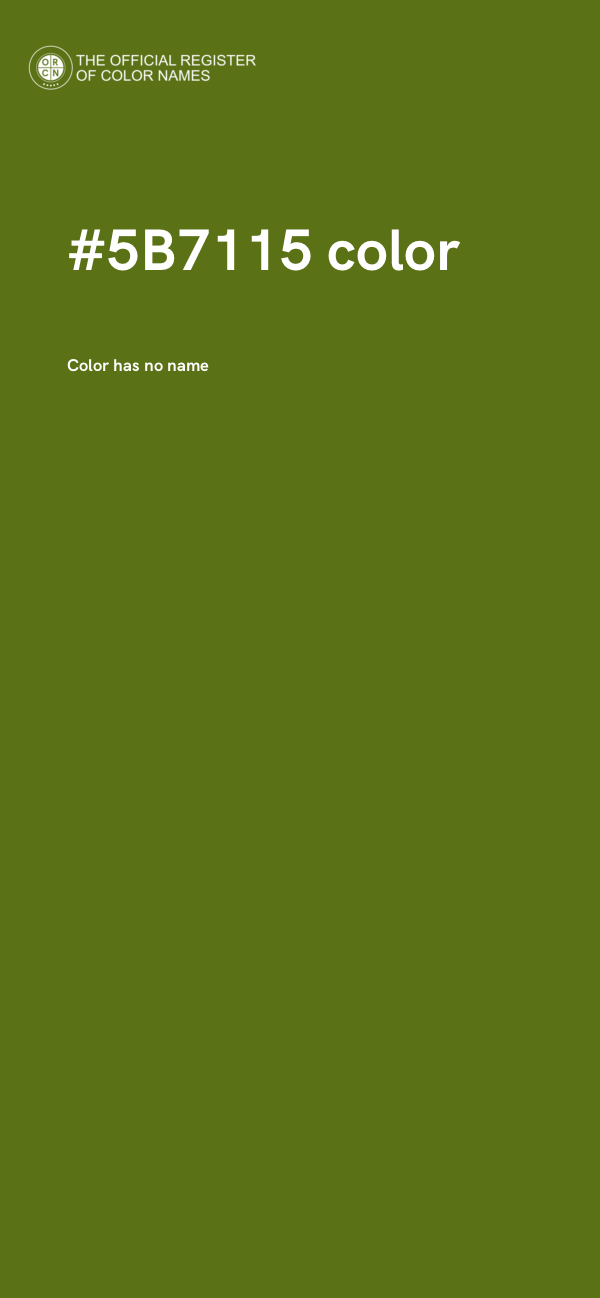 #5B7115 color image