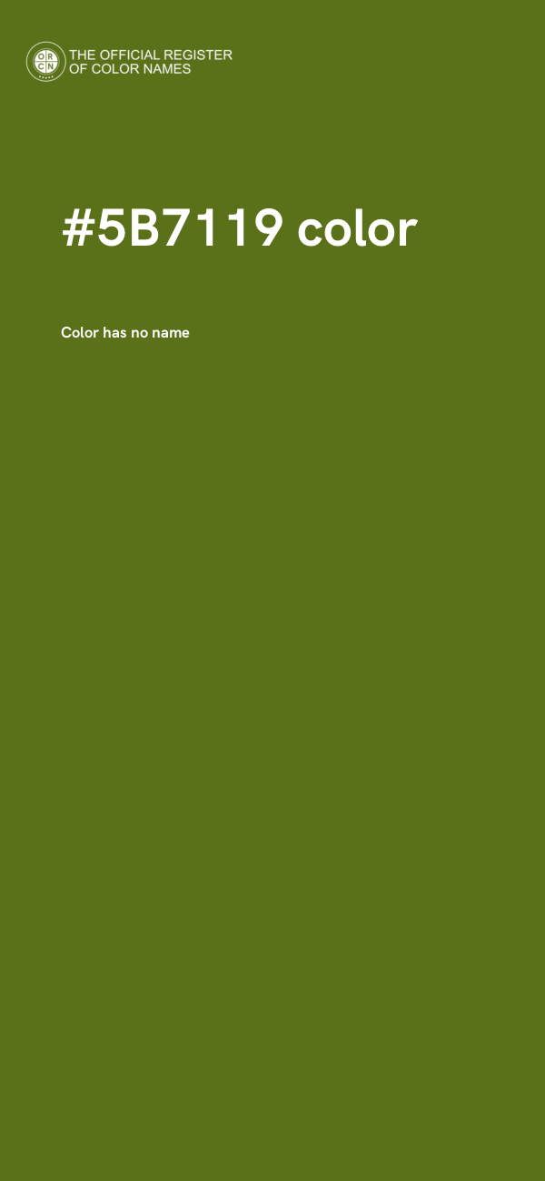 #5B7119 color image