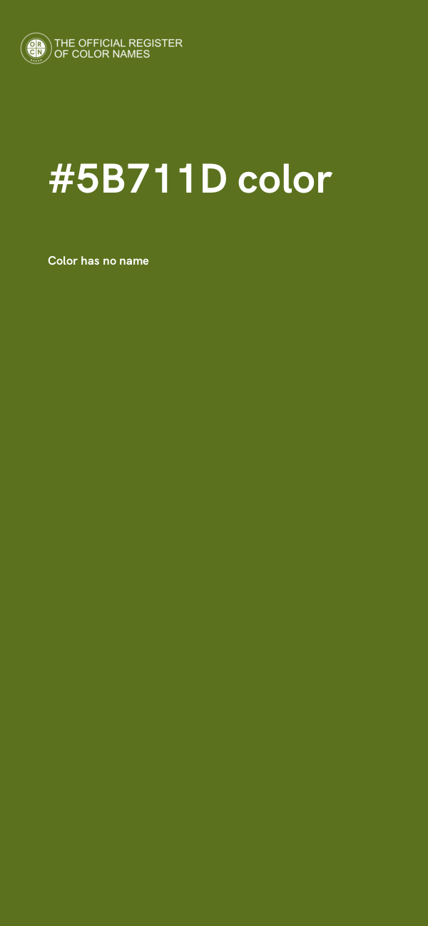 #5B711D color image