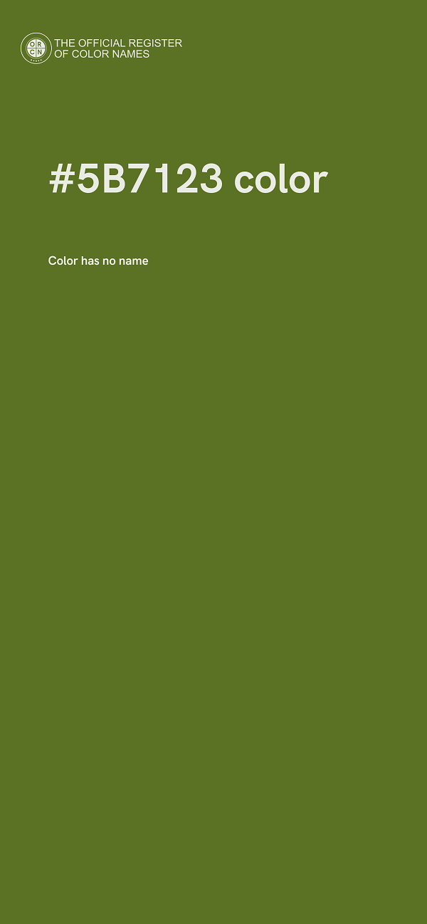 #5B7123 color image