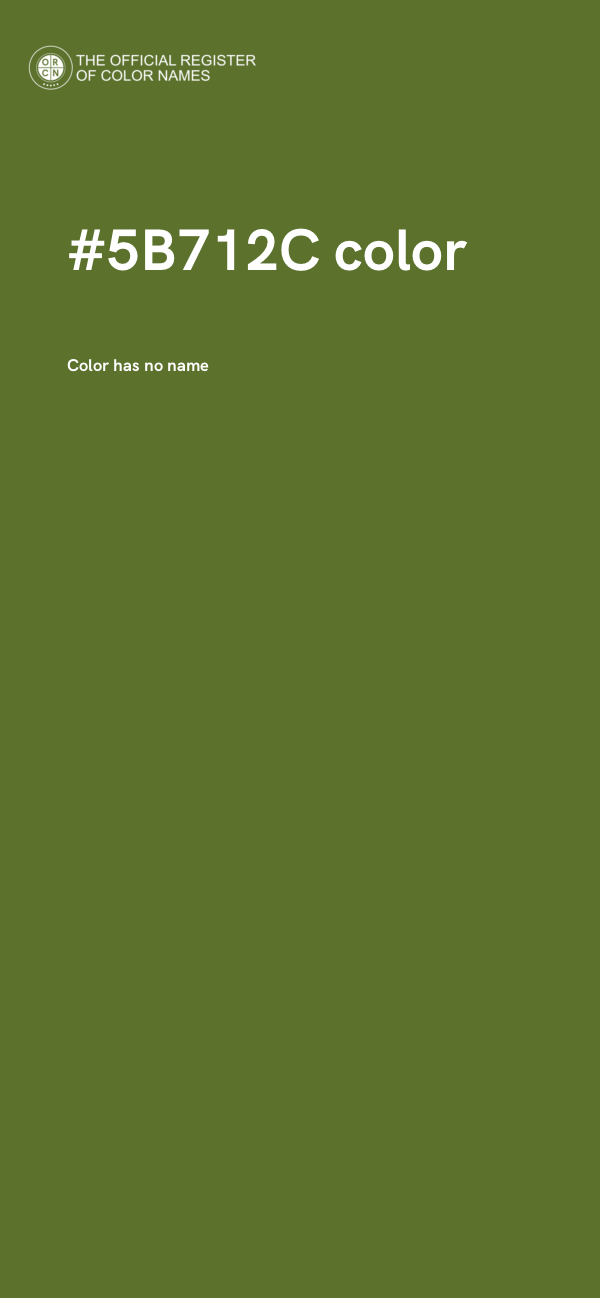 #5B712C color image