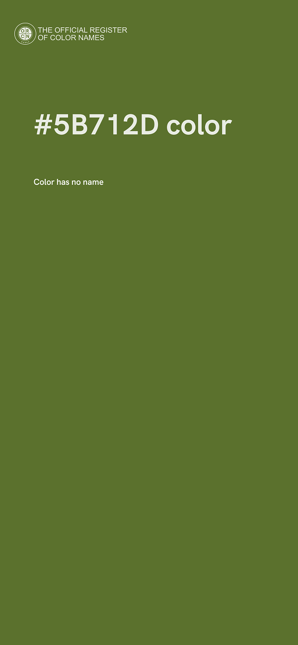 #5B712D color image