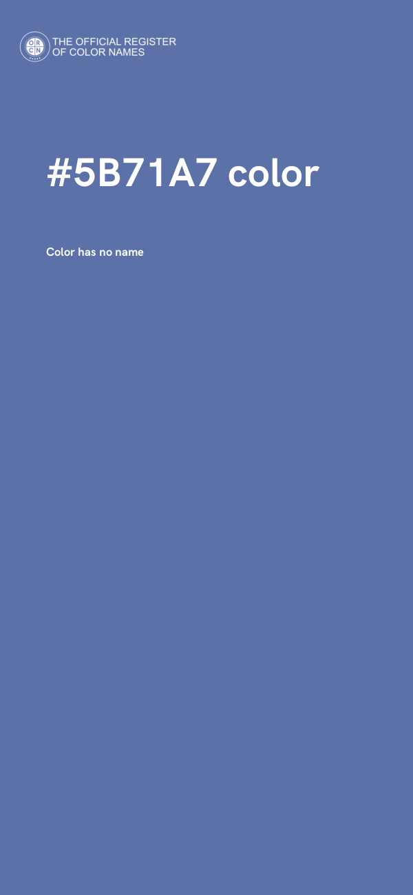 #5B71A7 color image