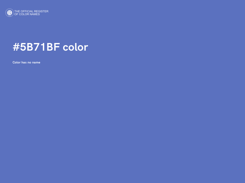 #5B71BF color image