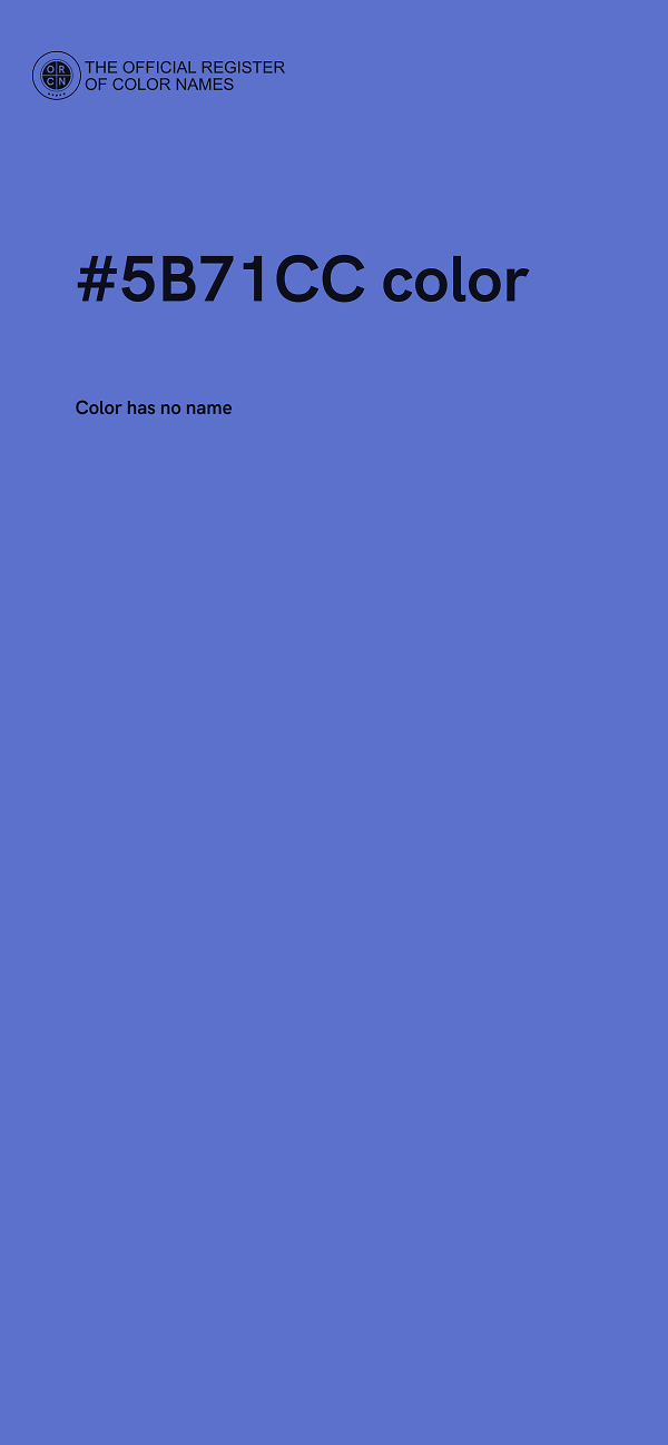 #5B71CC color image
