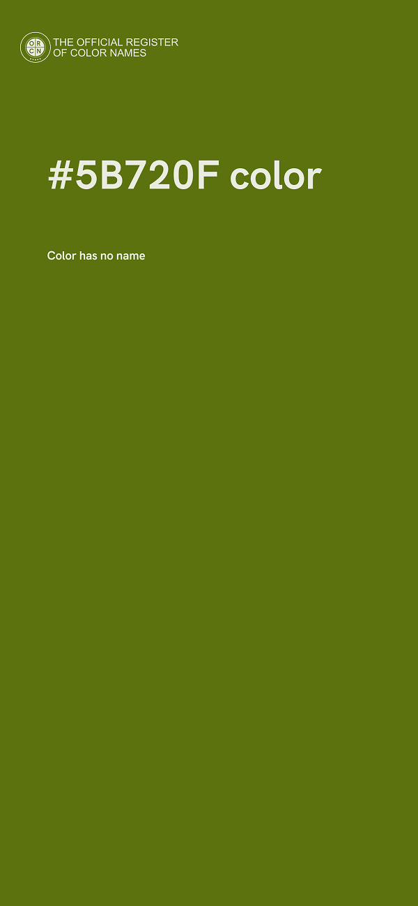 #5B720F color image
