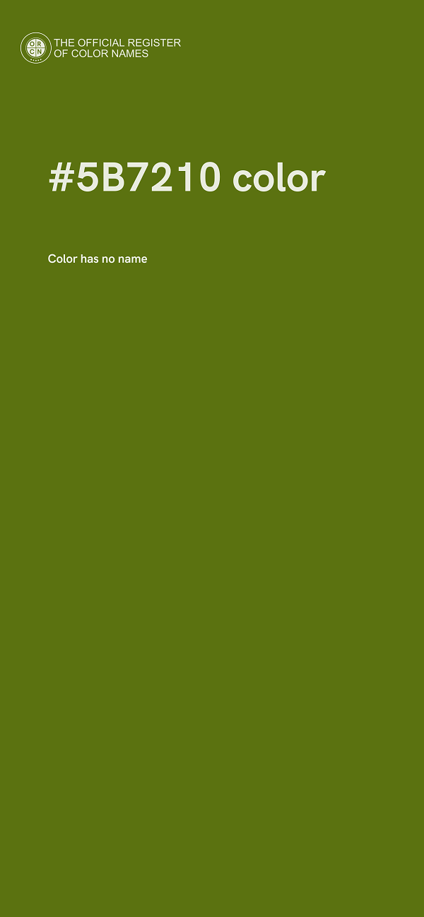 #5B7210 color image