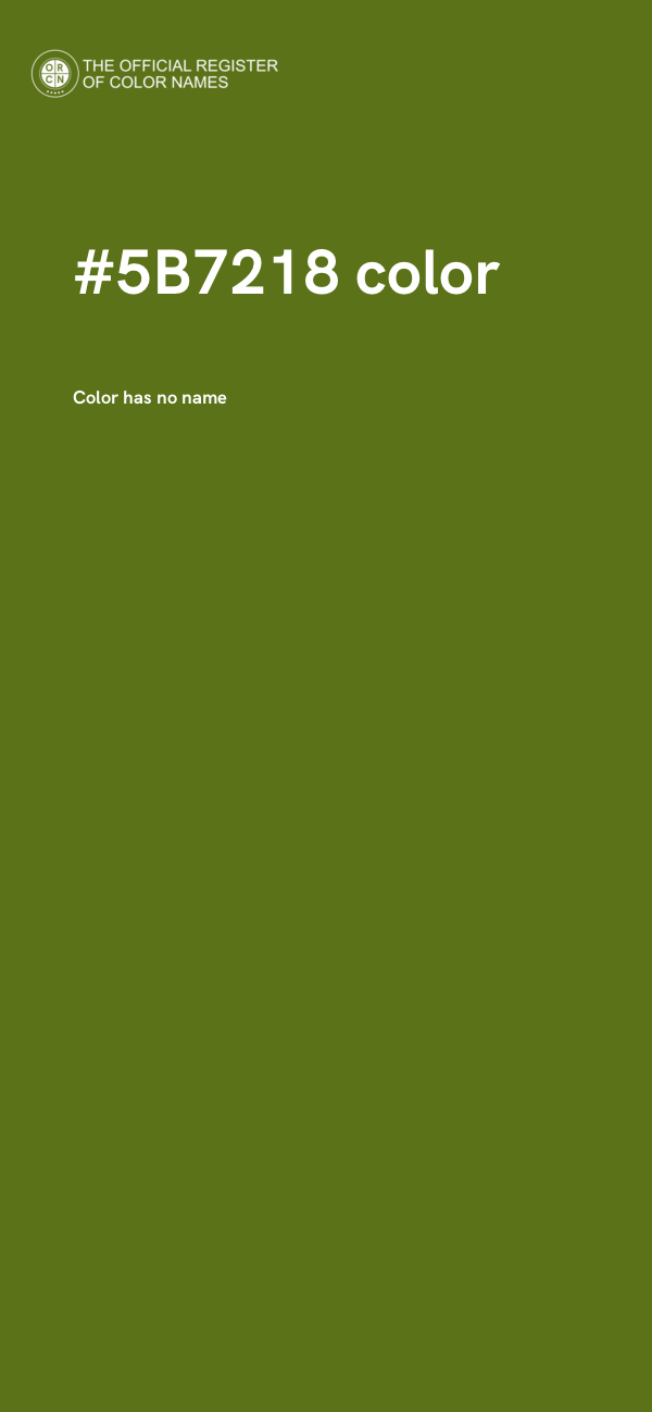 #5B7218 color image