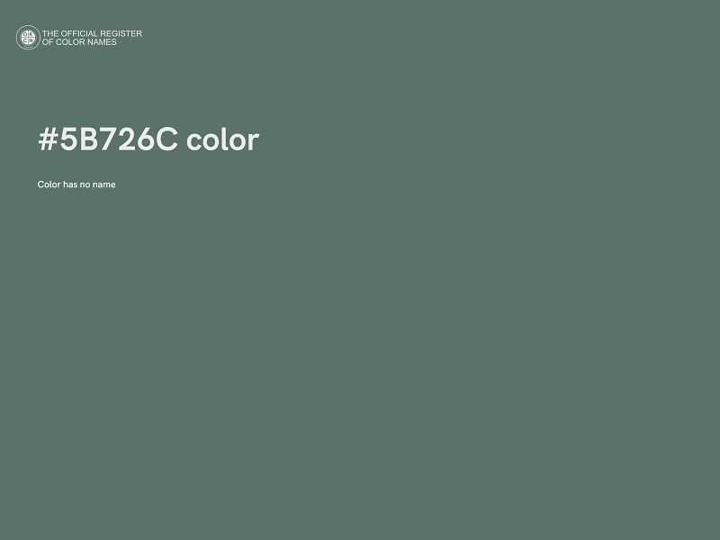 #5B726C color image