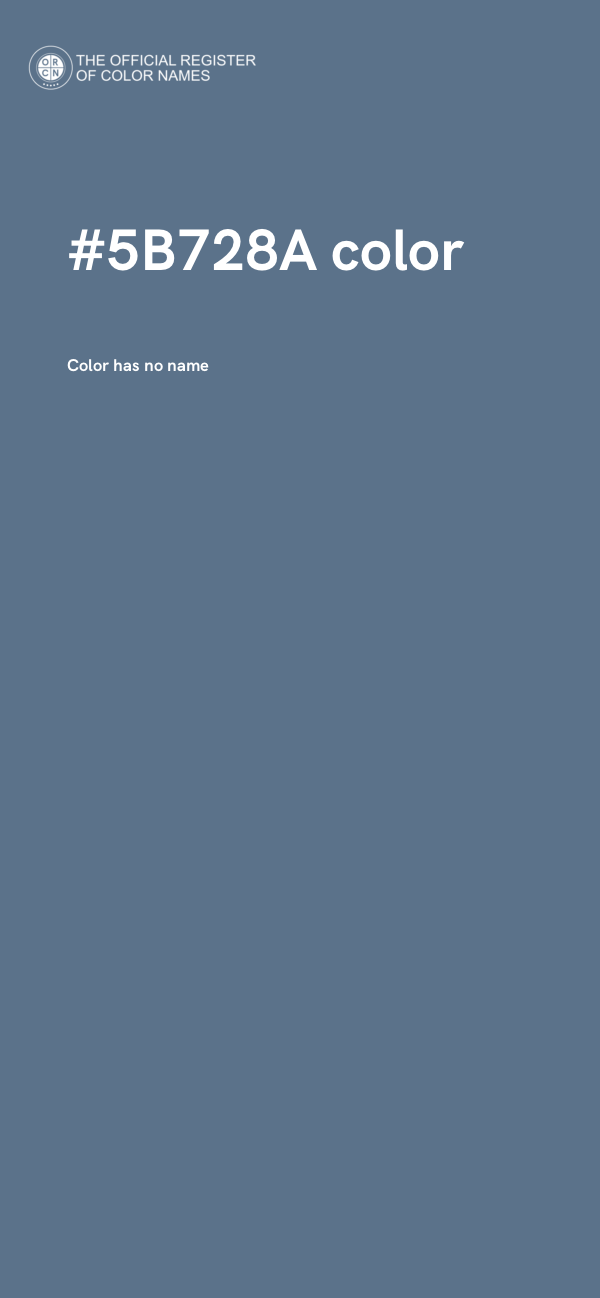 #5B728A color image