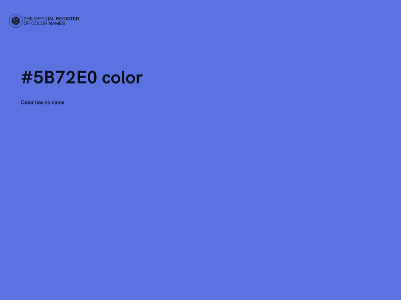#5B72E0 color image