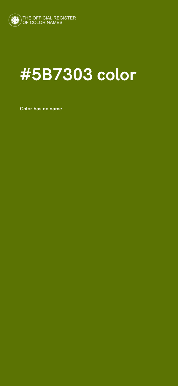 #5B7303 color image