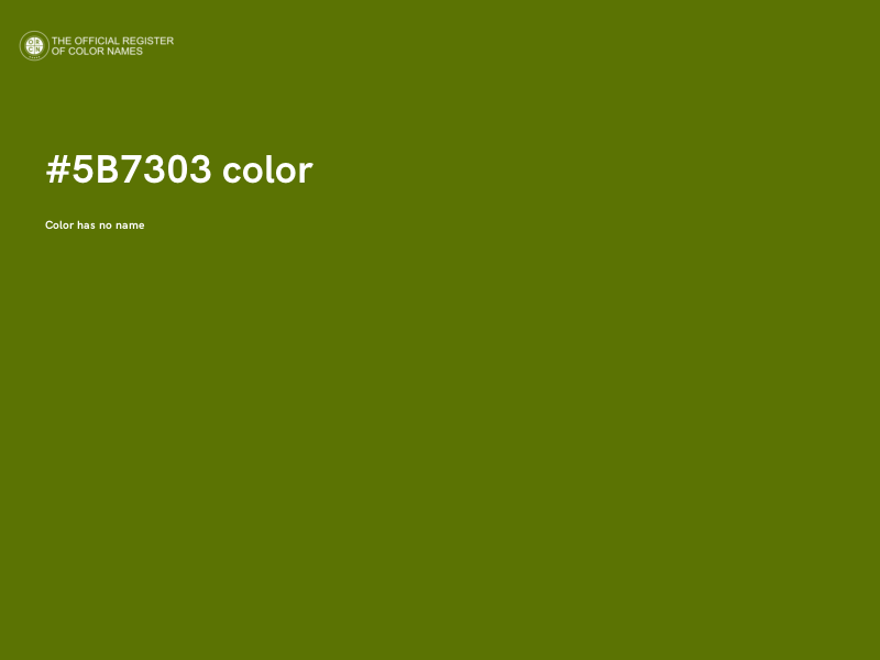 #5B7303 color image