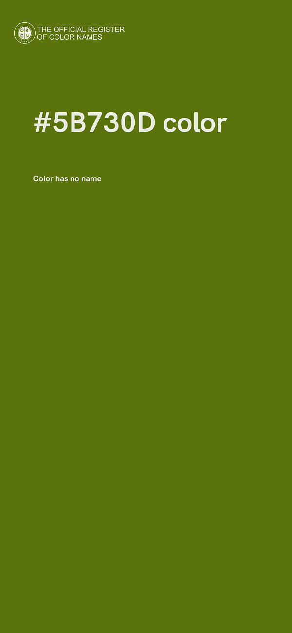 #5B730D color image