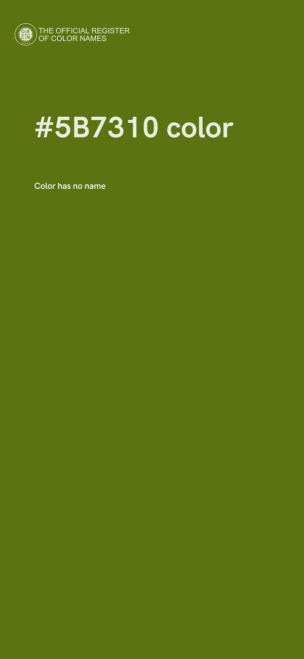 #5B7310 color image